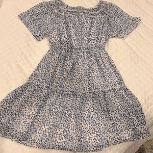 Mayoral Sz 10 smocked waist dress with ruffle tiers